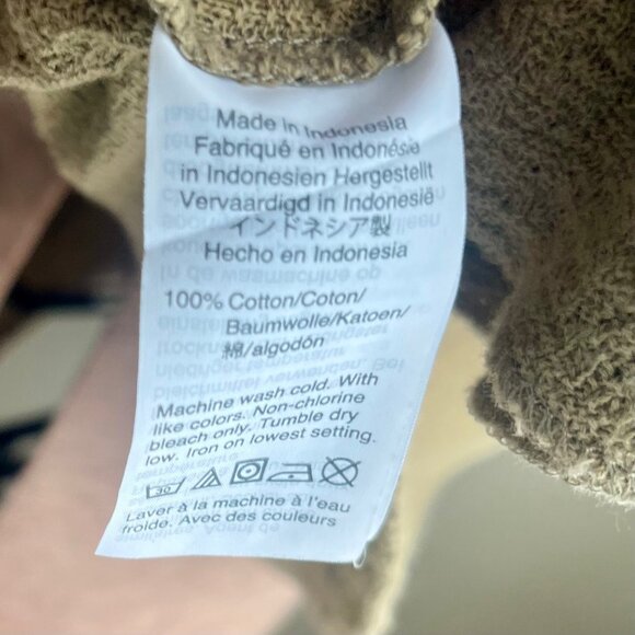 Madewell Textured Cotton Boxy Tee – Olive Green – Size M - Picture 6 of 6